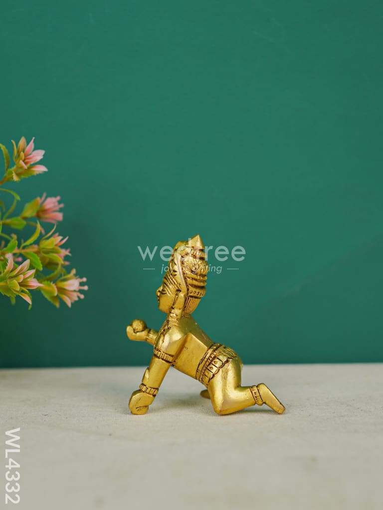 Brass Laddu Gopal Figurines - 3.5 inch - WL4332