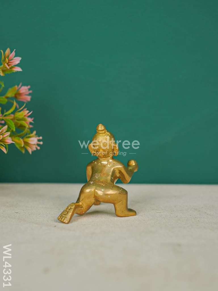 Brass Laddu Gopal Figurines - 3 inch - WL4331