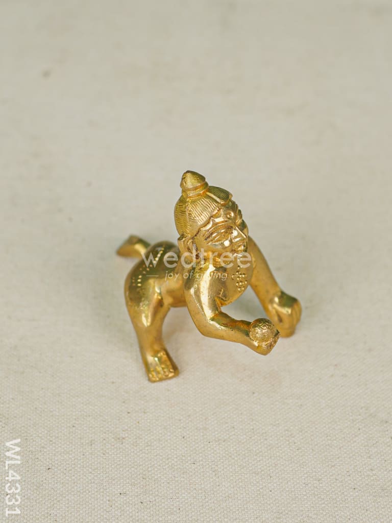 Brass Laddu Gopal Figurines - 3 inch - WL4331