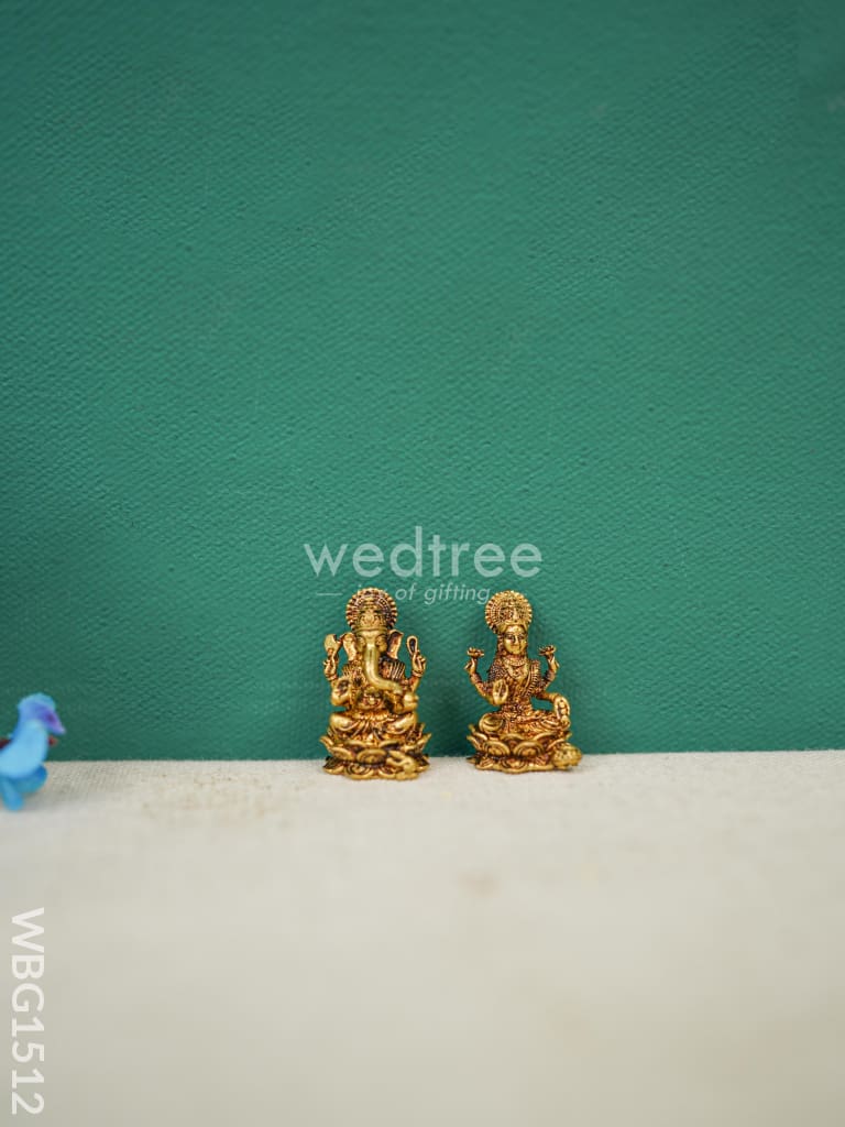 Brass Lakshmi-Ganesha Idol - WBG1512