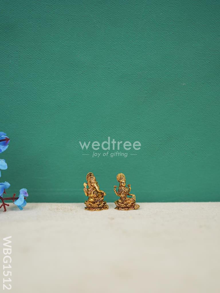 Brass Lakshmi-Ganesha Idol - WBG1512