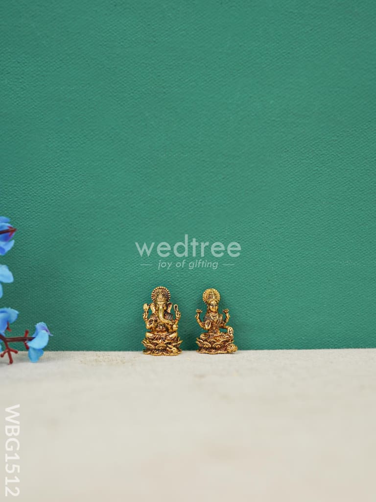 Brass Lakshmi-Ganesha Idol - WBG1512