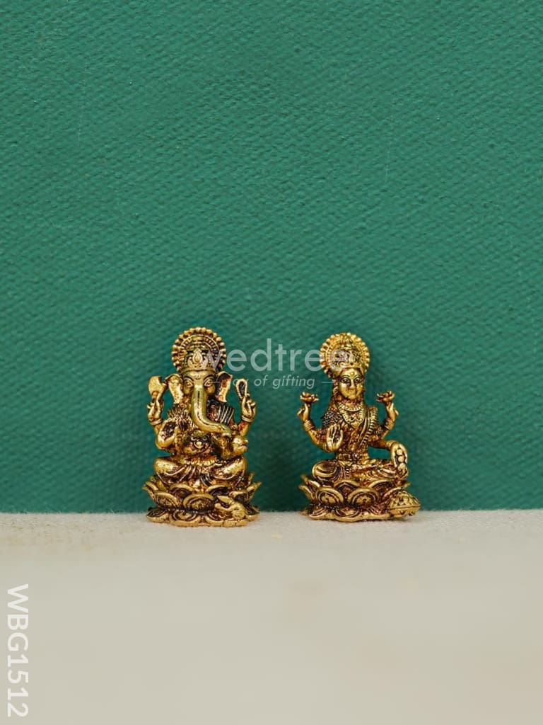 Brass Lakshmi-Ganesha Idol - WBG1512