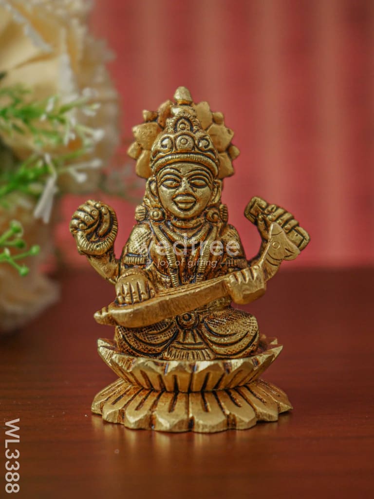 Brass Lakshmi Ganesha Saraswthi Idols - WL3388