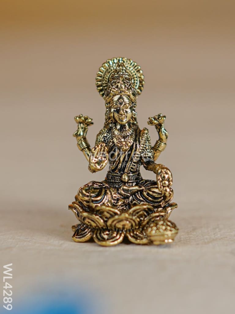 Brass Lakshmi on Lotus Base - WL4289