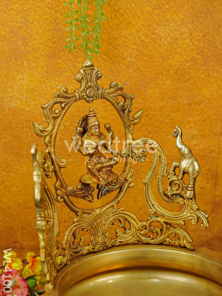 Brass Lakshmi Urli with Ashtalakshmi - WL4100