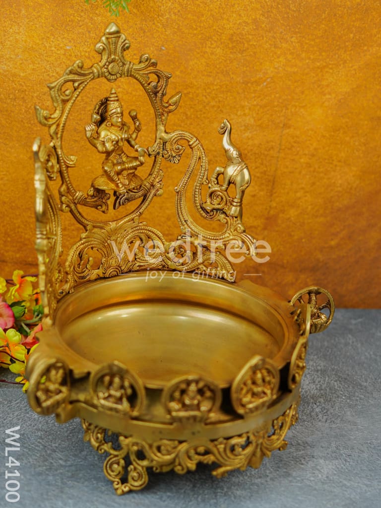 Brass Lakshmi Urli with Ashtalakshmi - WL4100