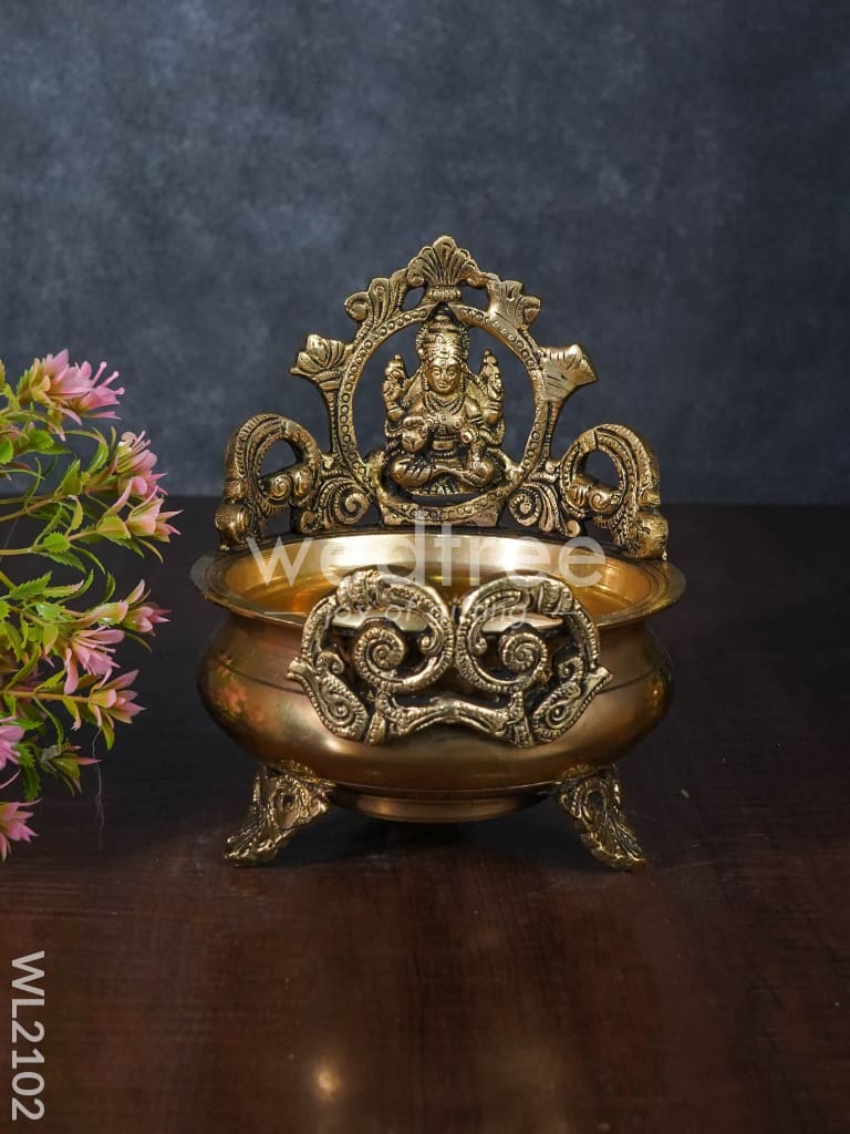 Brass Lakshmi Urli - WL2102