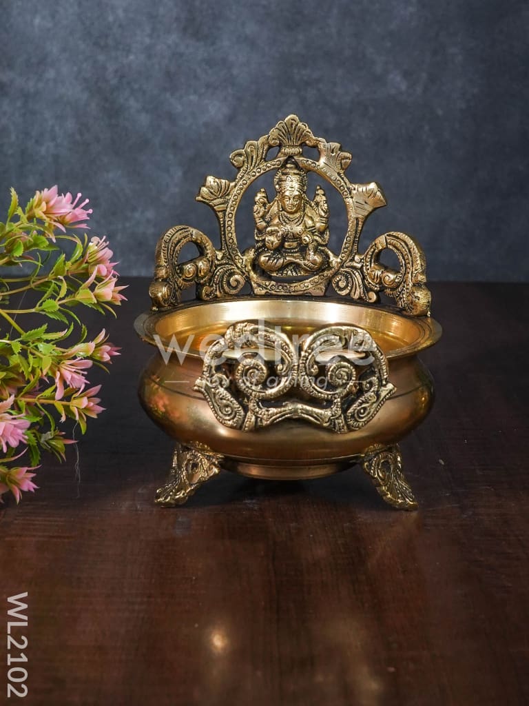 Brass Lakshmi Urli - WL2102