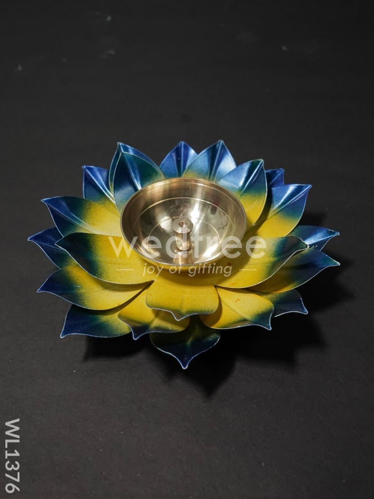 Brass Lotus Shaped Diya - WL1376