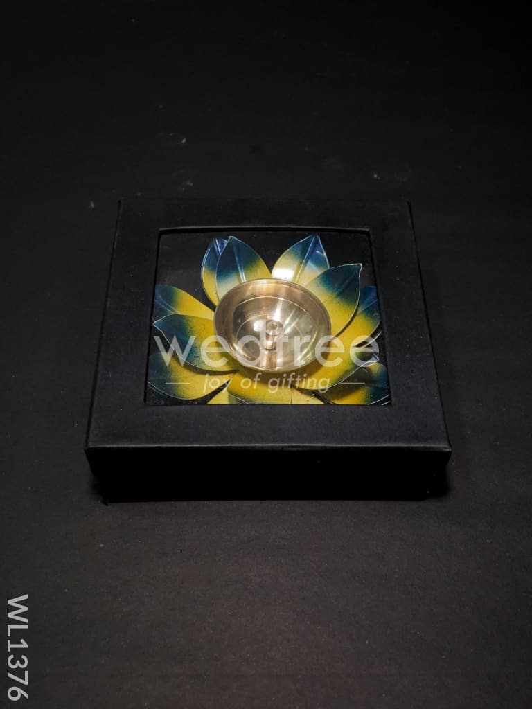 Brass Lotus Shaped Diya - WL1376