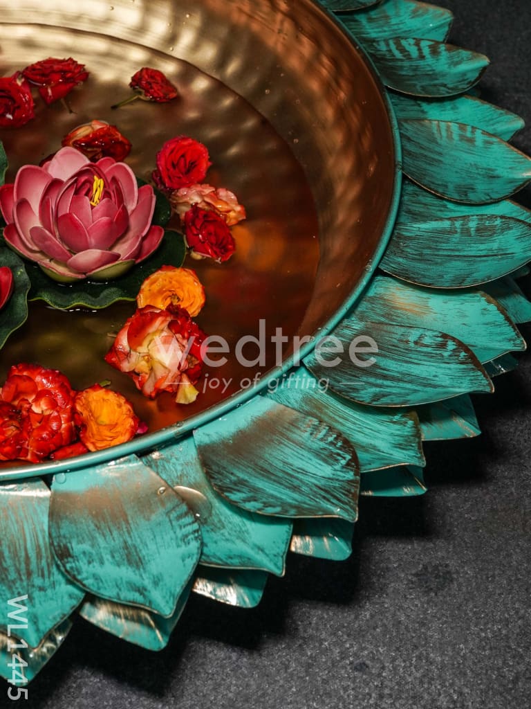 Brass Lotus Urli - Large - WL1445