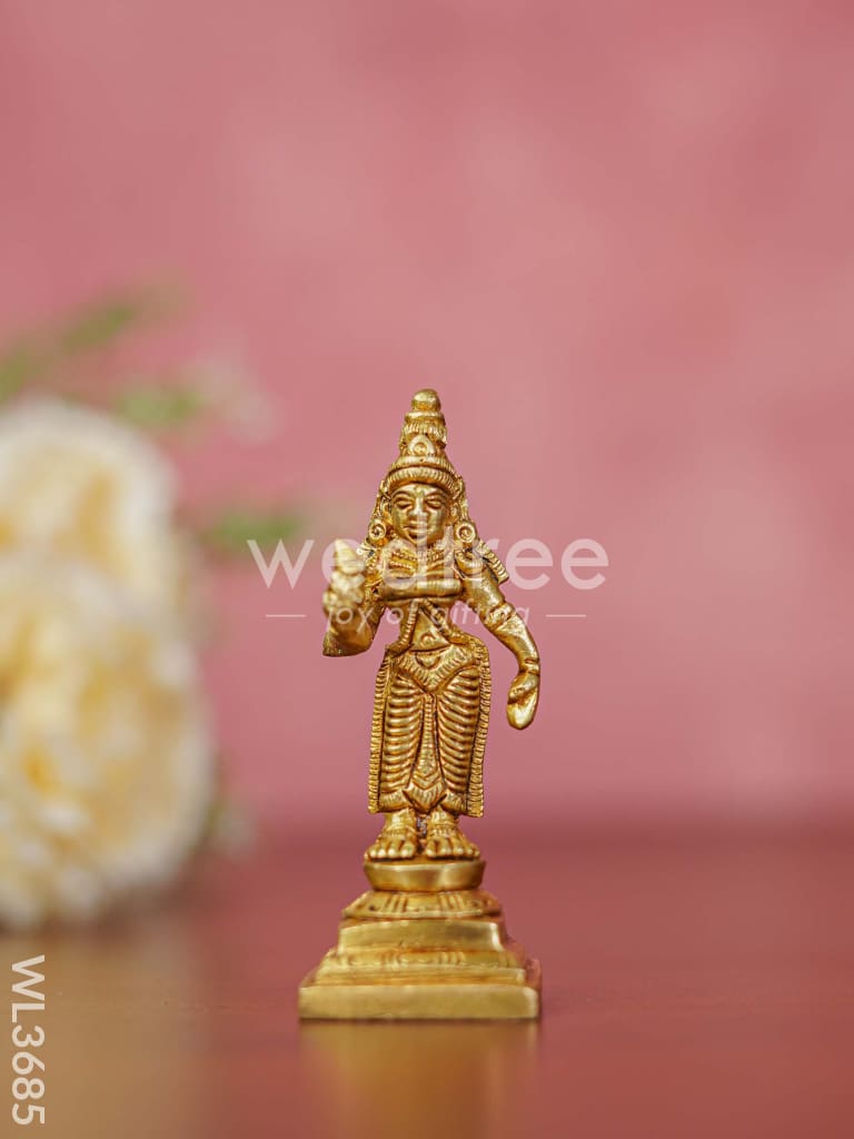 Brass Murugan Valli Deivanai Idols - Set of 3 - WL3685