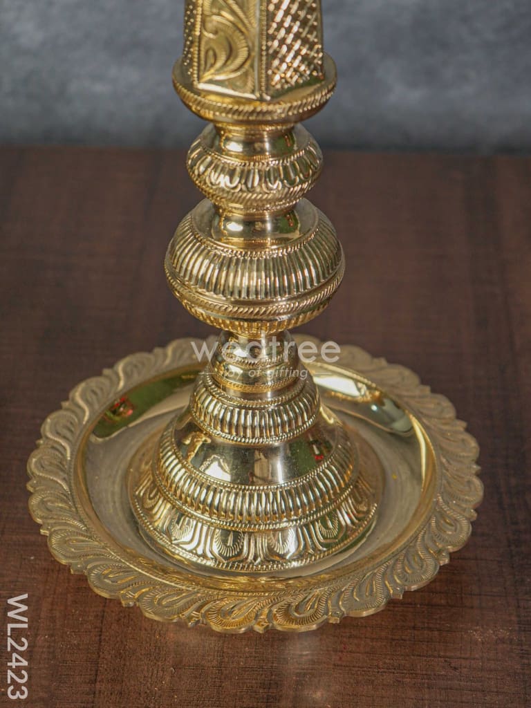 Brass Nagas Kuthu Vilakku with Lakshmi ( set of 2 ) - WL2423