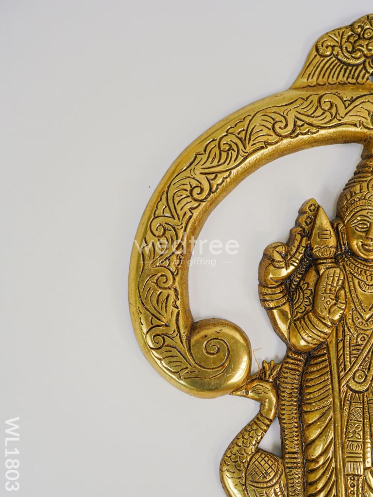 Brass Om Murugan Wall Hanging - WL1803