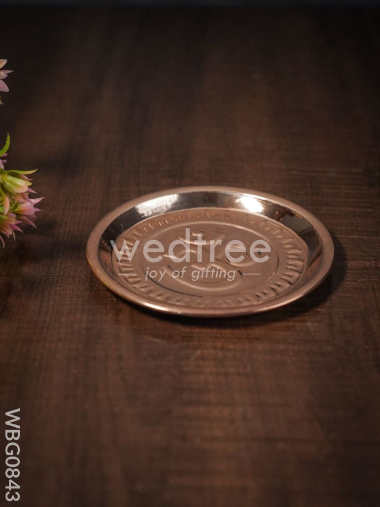 Brass Om Plate - Copper Coated - 4.5 inch - WBG0843