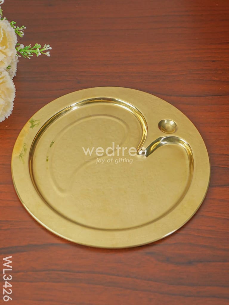 Brass Om Thali Set - WL3426