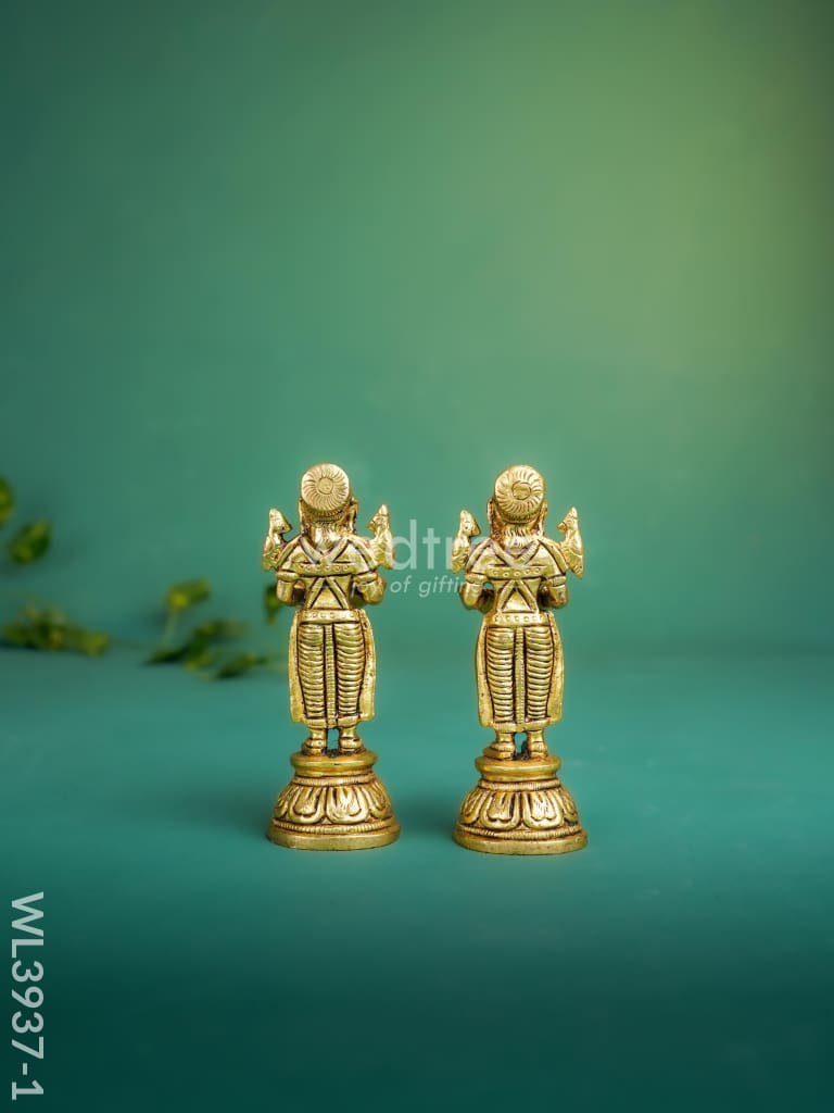 Brass Paavai Diya - Set of 2 - WL3937