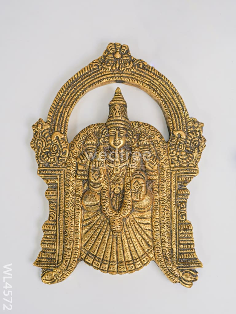 Brass Padmavathi Thayar Wall Hanging - WL4572