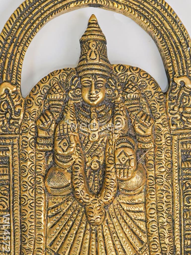 Brass Padmavathi Thayar Wall Hanging - WL4572