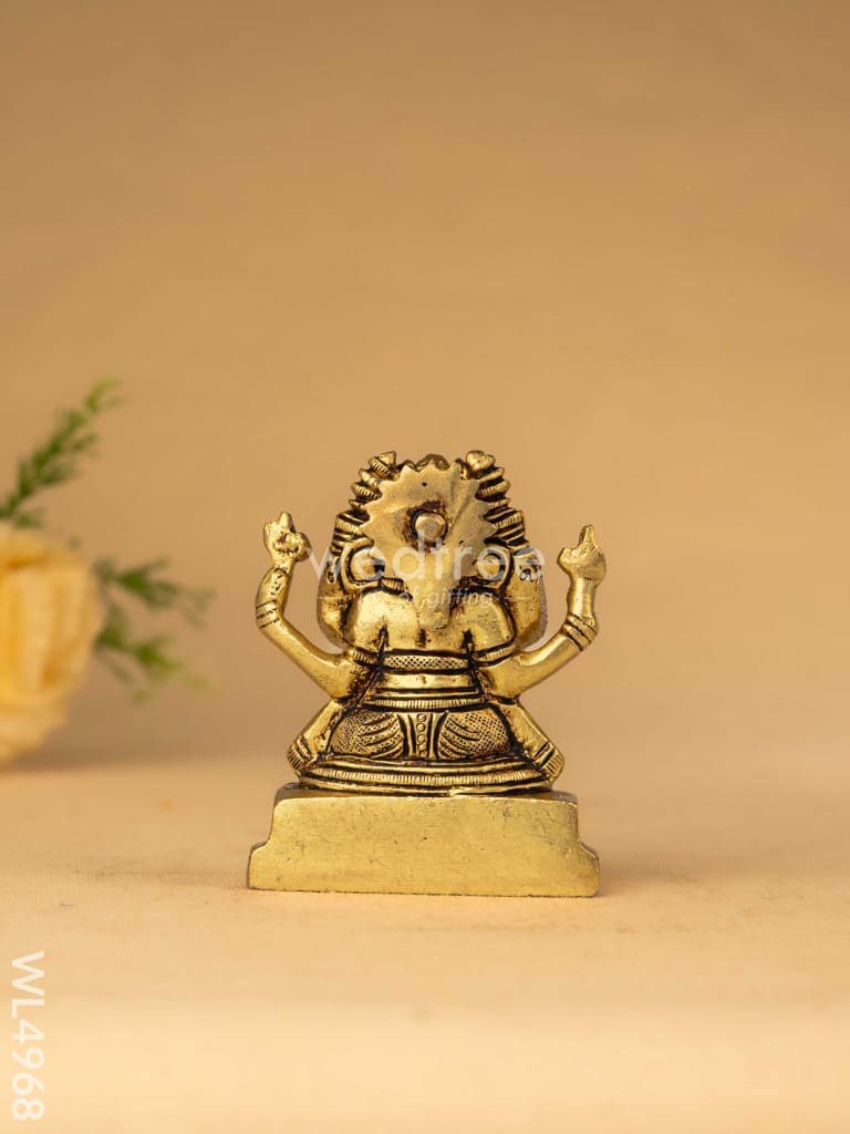 Brass Panchamukhi Ganesha Idol - 3 inch - WL4968