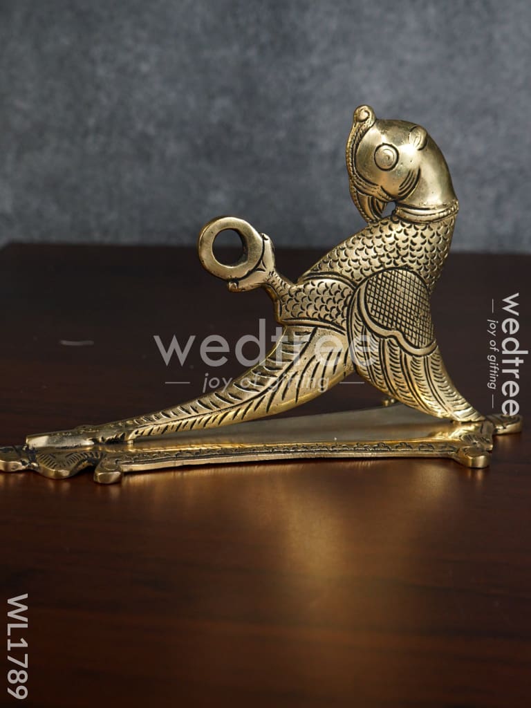 Brass Parrot Bracket (Black Antique Finish) - WL1789