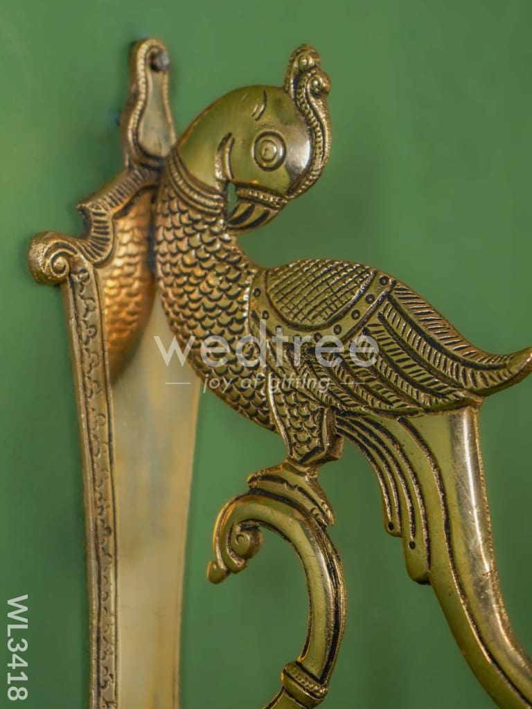 Brass Parrot Bracket - WL3418