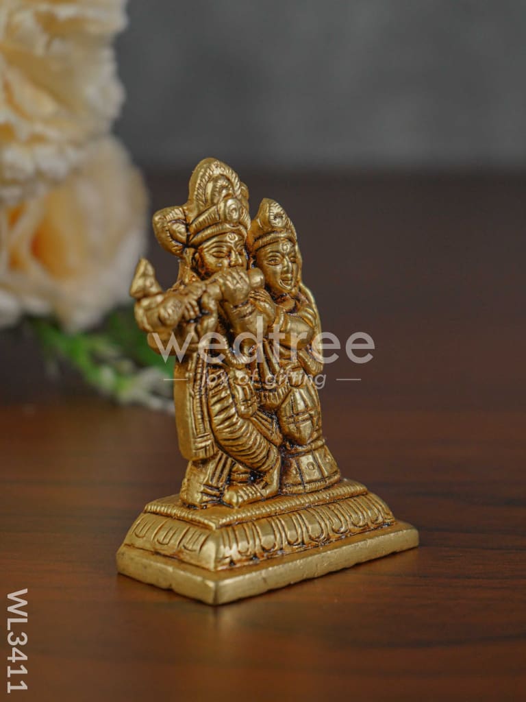 Brass Radha Krishna Idol - WL3411