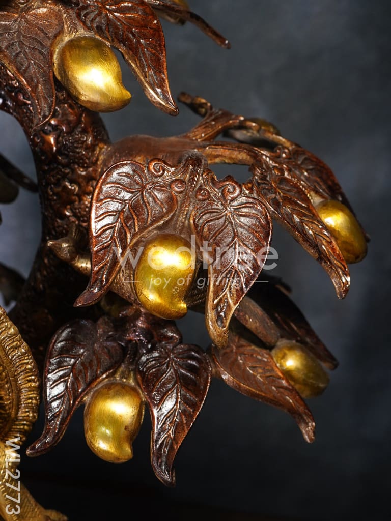 Brass Radha-Krishna with Tree - WL2773