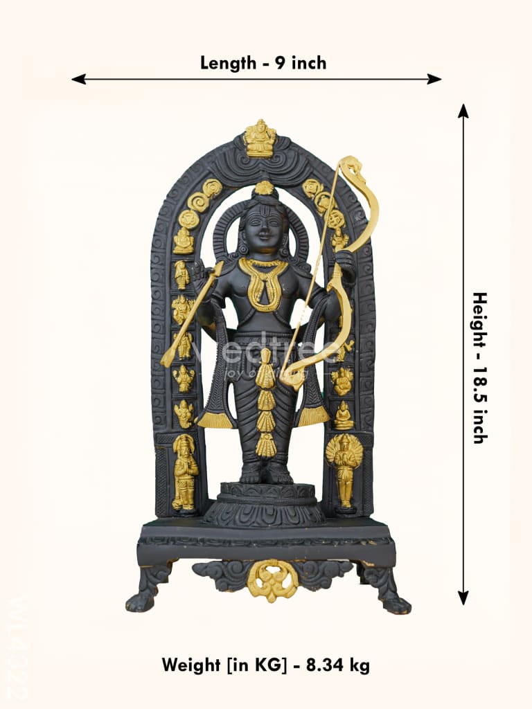 Brass Ram Lalla Statue - WL4322