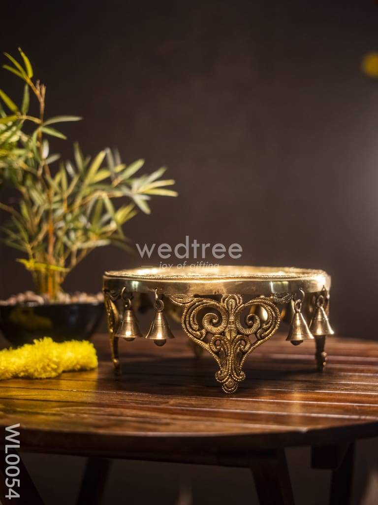 Brass Round Chowki - WL0054