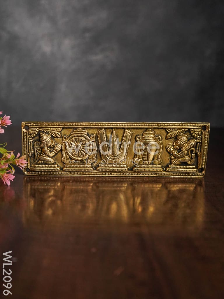 Brass Shank, Chakra and Nama Plate - WL2096