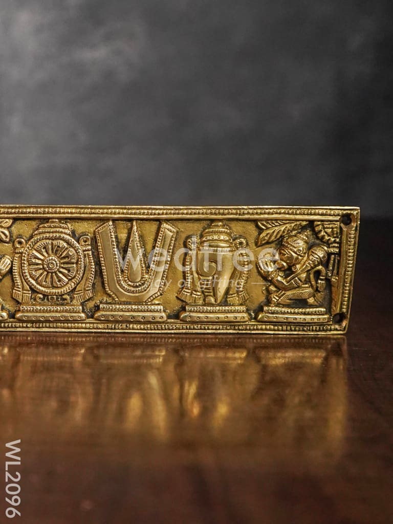 Brass Shank, Chakra and Nama Plate - WL2096