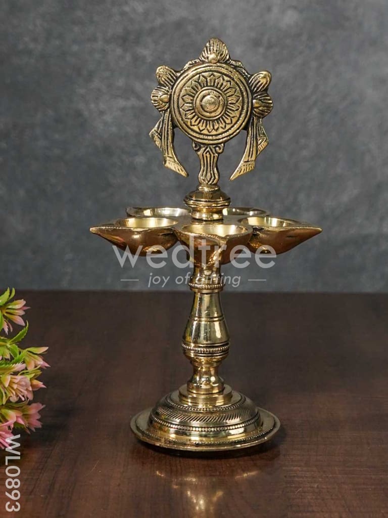 Brass Shank-Chakra-Nama Vilakku - WL0893