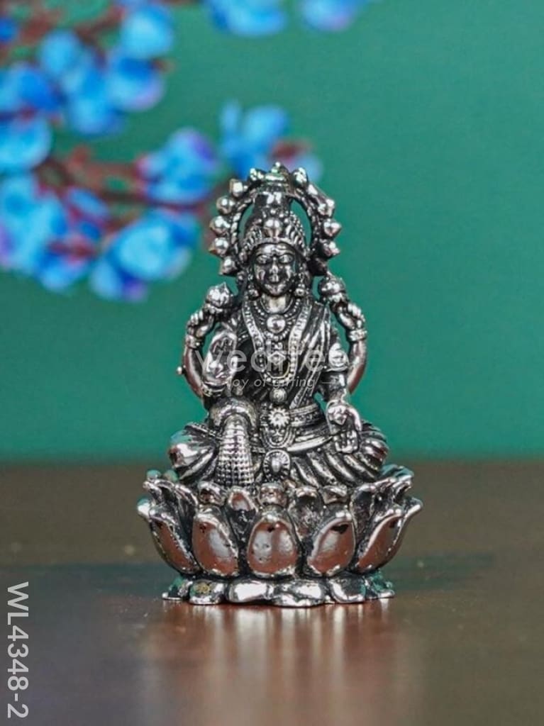 Brass Silver Antique Lakshmi - WL4348-2