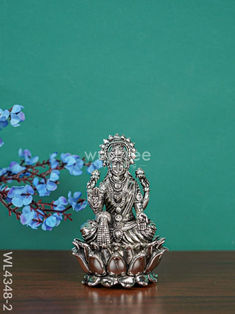 Brass Silver Antique Lakshmi - WL4348-2