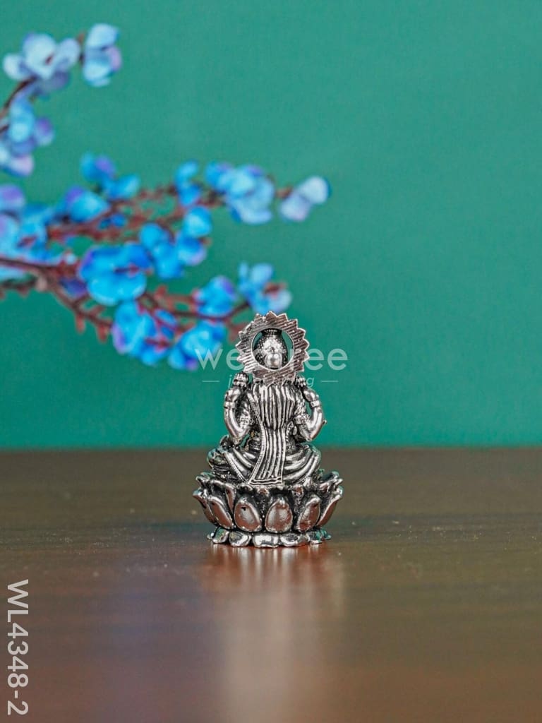 Brass Silver Antique Lakshmi - WL4348-2