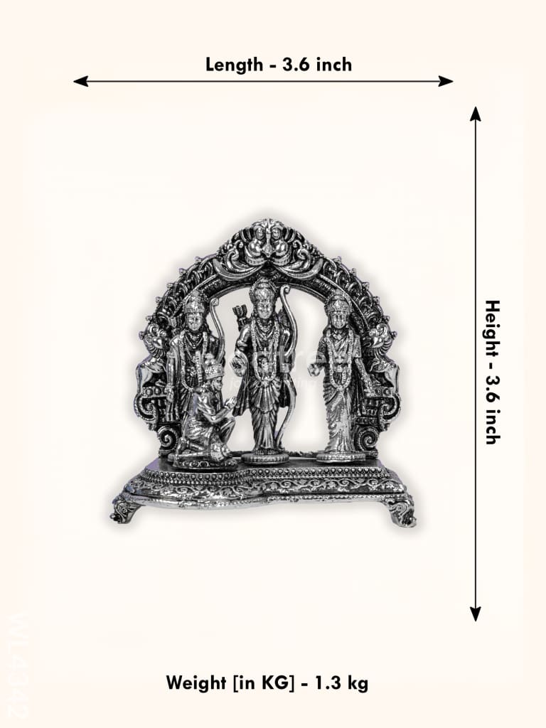 Brass Silver Antique Ram Darbar - WL4342