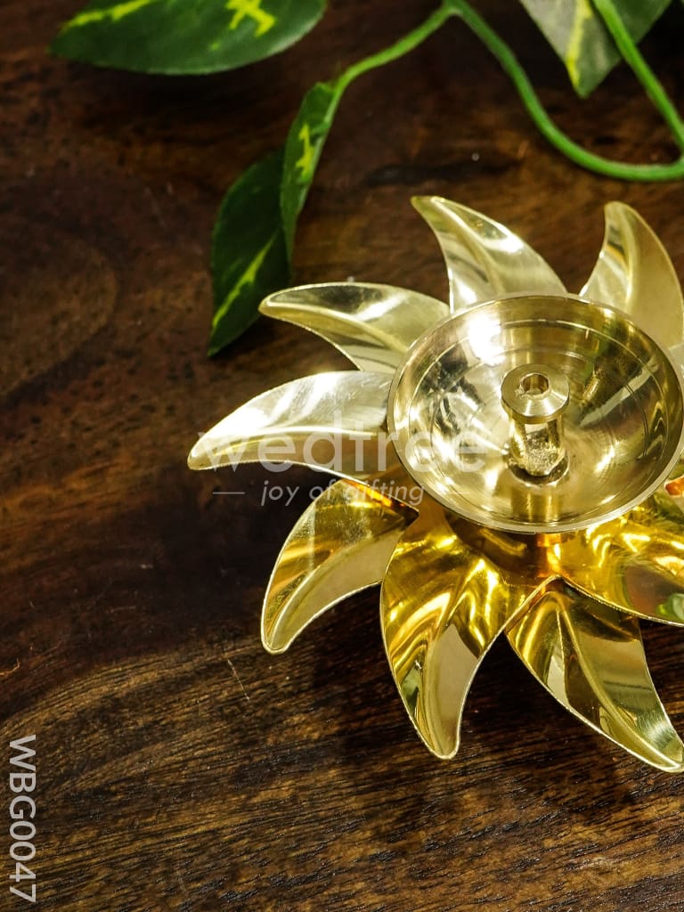 Brass Sun Shaped Diya - WBG0047