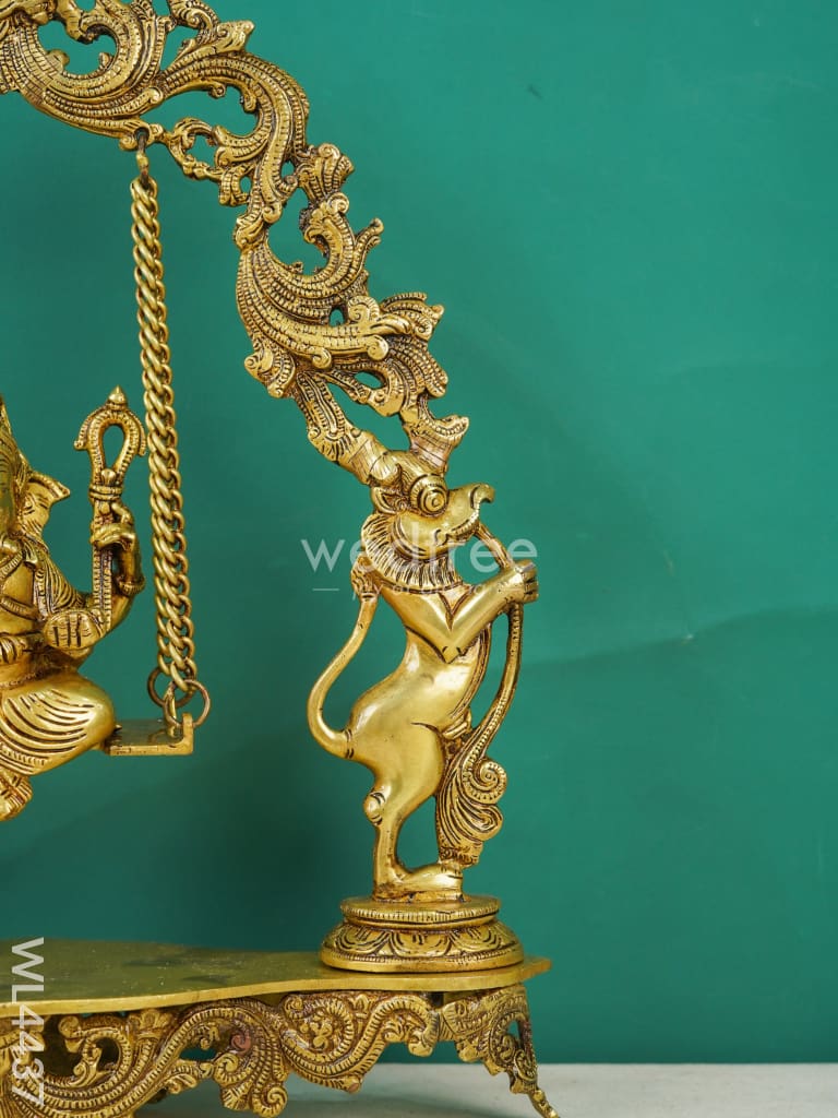 Brass Swing Ganesha - WL4437