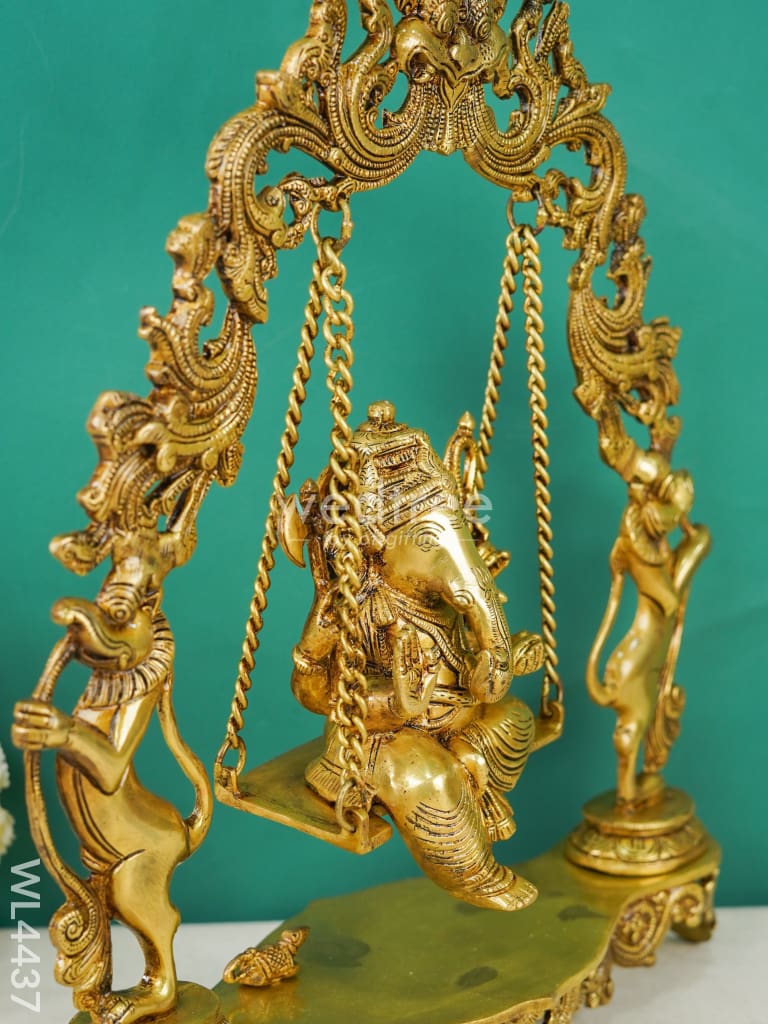 Brass Swing Ganesha - WL4437