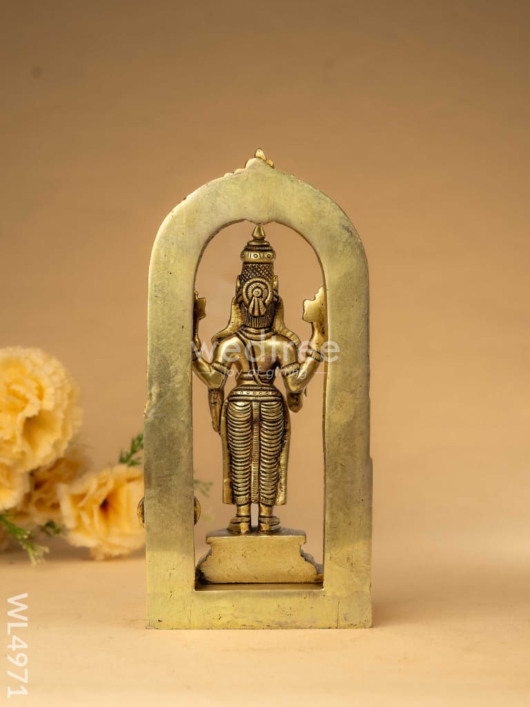 Brass Tirupathi Balaji Idol - 9 inch - WL4971