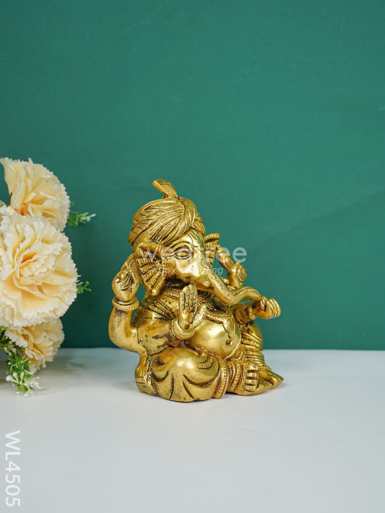 Brass Turban Ganesha - WL4505