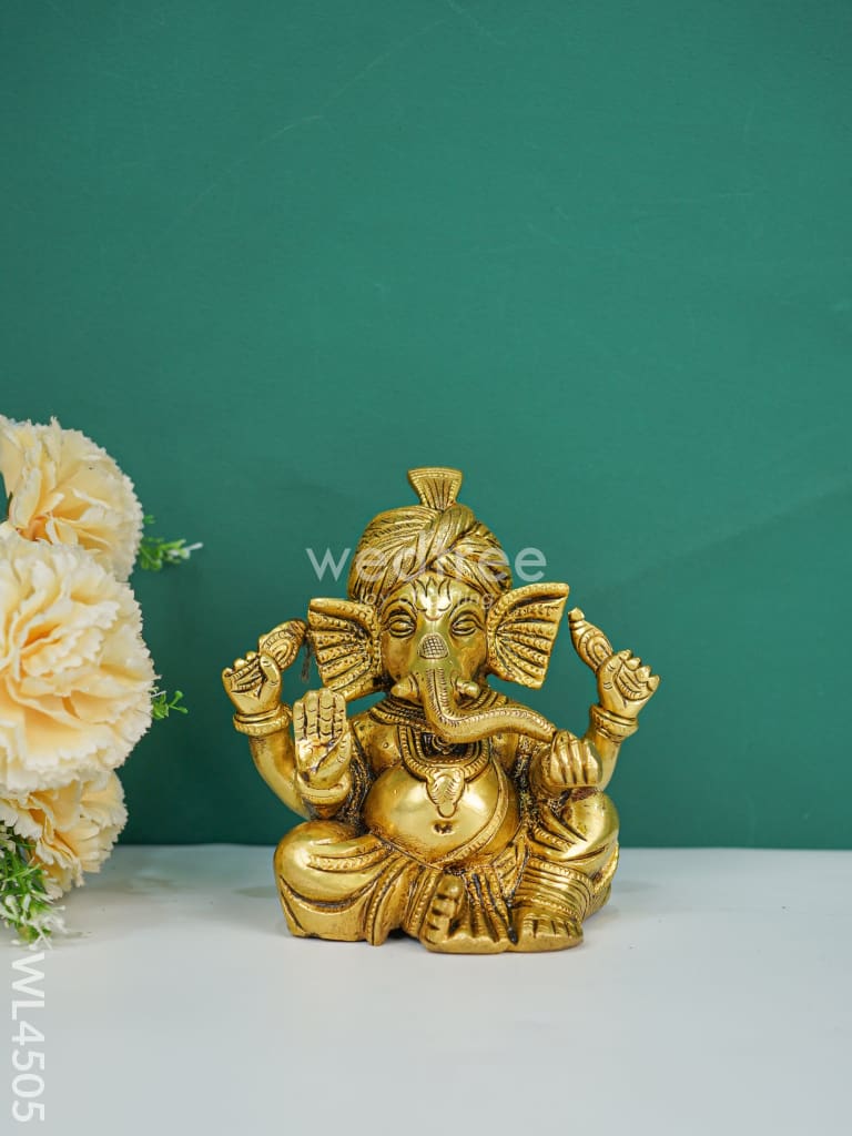 Brass Turban Ganesha - WL4505