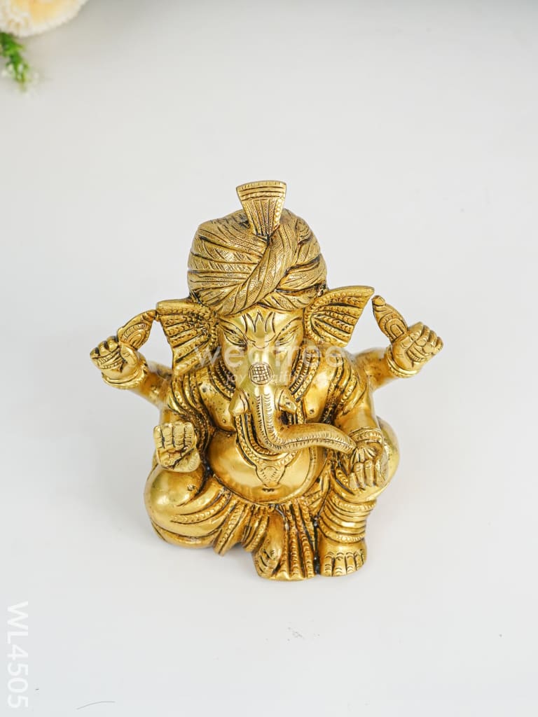 Brass Turban Ganesha - WL4505