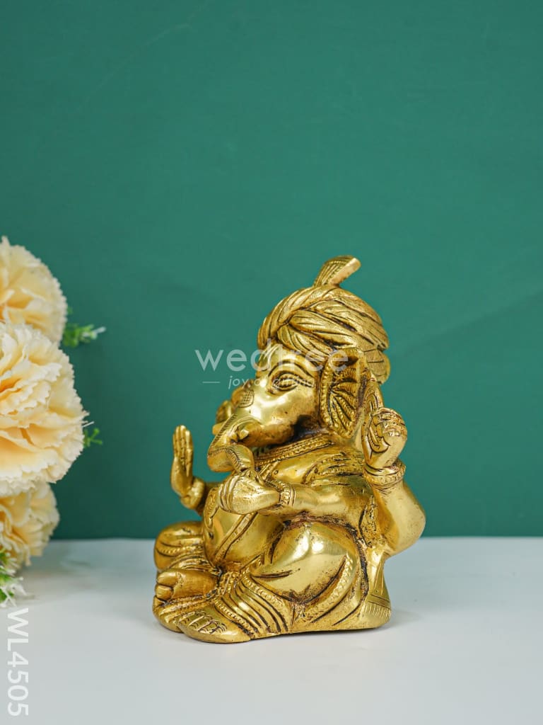 Brass Turban Ganesha - WL4505