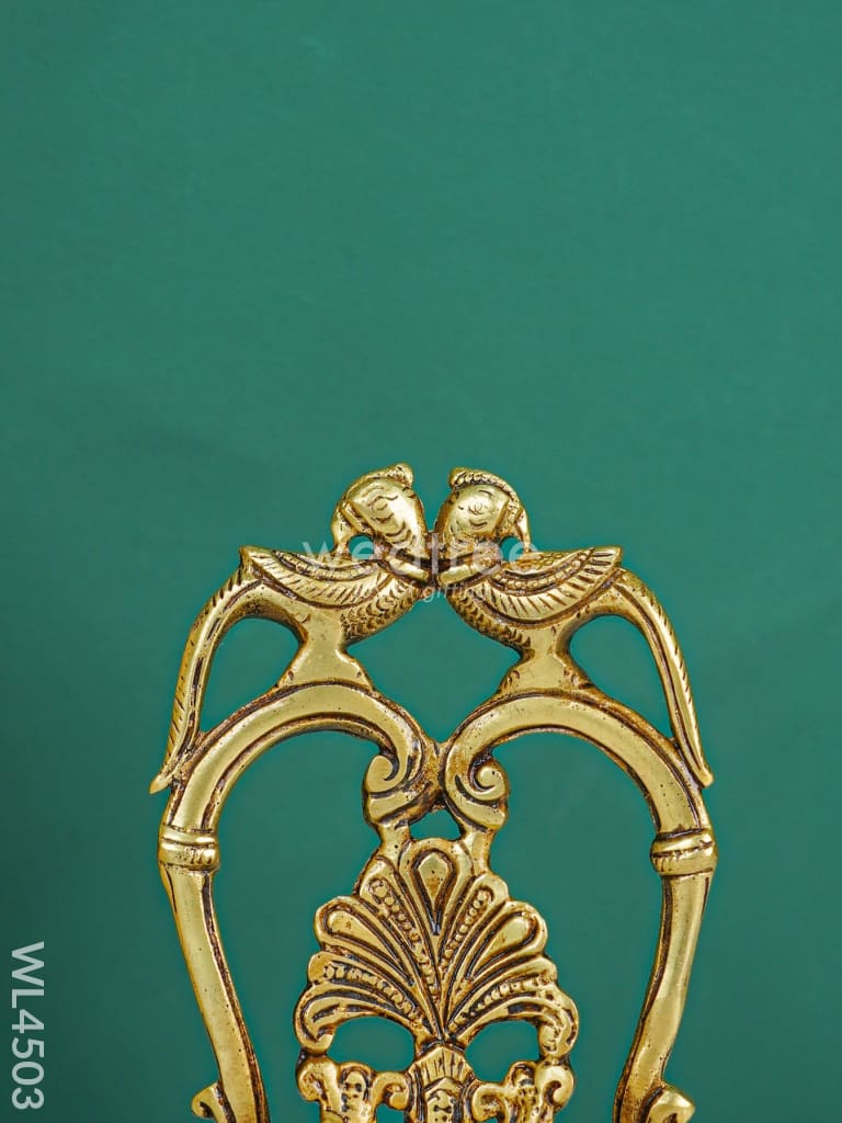Brass Twin Parrot Diya - WL4503