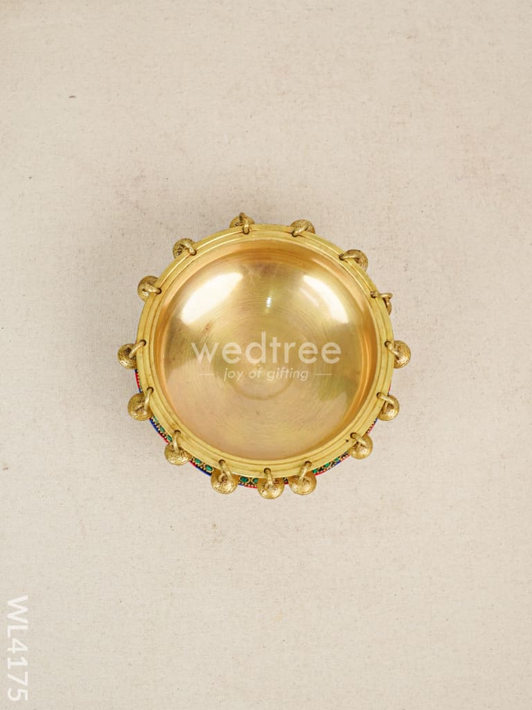 Brass Urli with Bells - WL4175