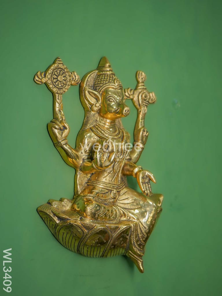 Brass Varahi Devi Wall Hanging - WL3409