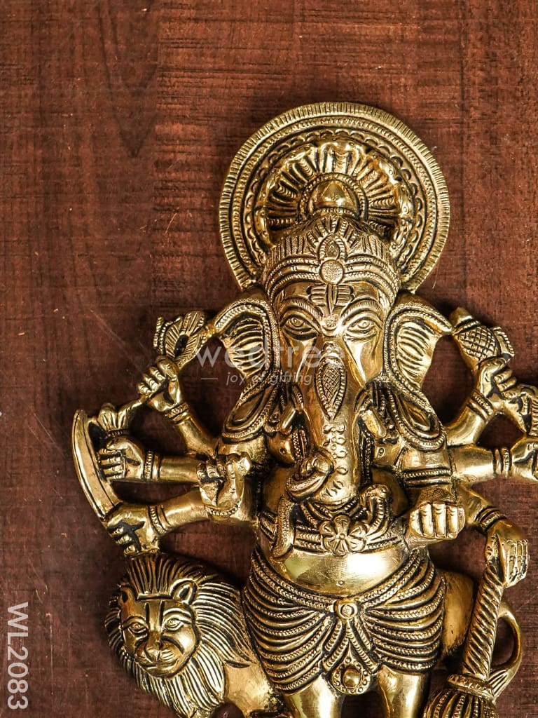 Brass Wall Hanging Drishti Ganesha - WL2083